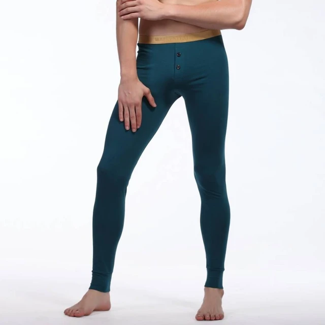 Men's Fashionable Colorful Cotton Thermal Long Johns | Warm Winter Thermo  Underwear Leggings for Outdoor Activities