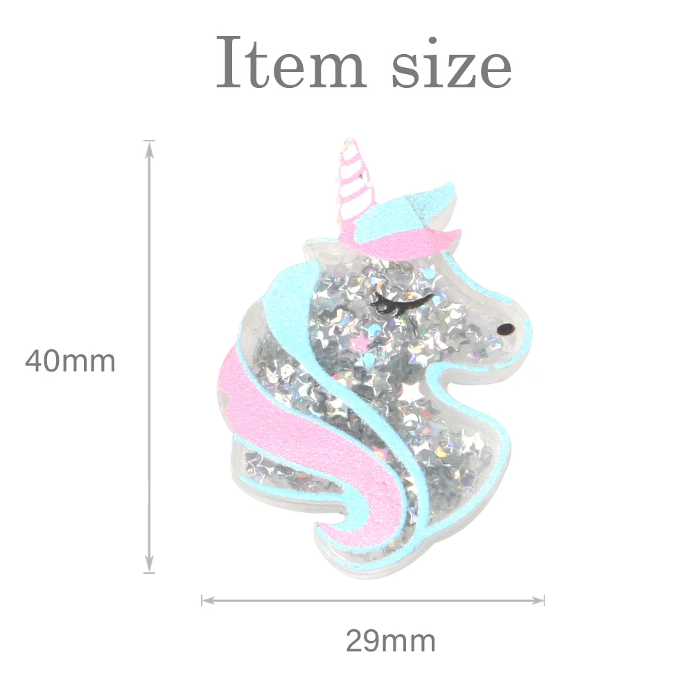 David accessories 20 шт./лот с изображениями цветов и животных, блестки Акриловые DIY заколку для ювелирных изделий мешочек ручного изготовления украшения Материал, 20Yc7366