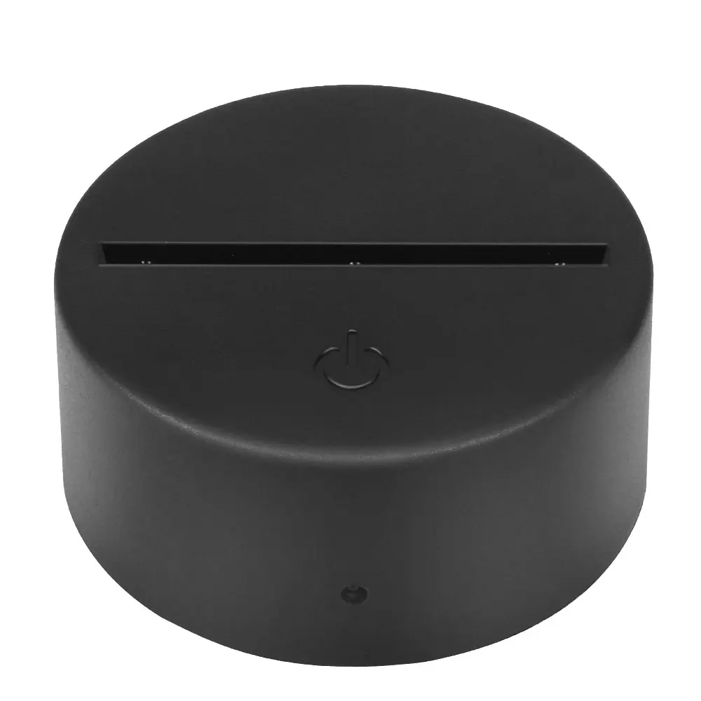 Black Свет база 3D орнамент держатель лампы светящийся Крытый для свадебного декора Прямая - Цвет: Black
