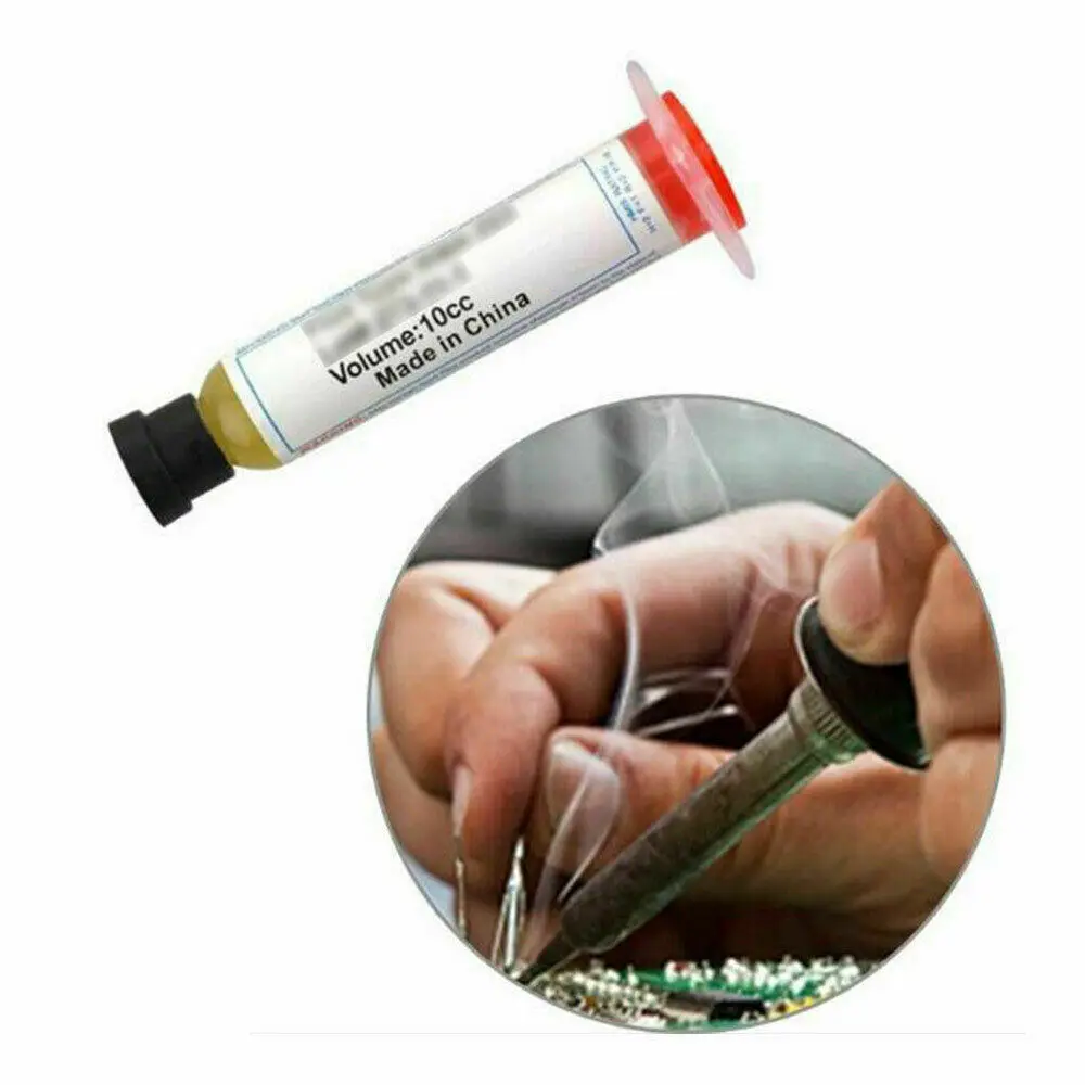 5 шт. 10CC флюс паяльной пасты пайки SMD PC BGA ремонт сварочный шприц смазочный крем