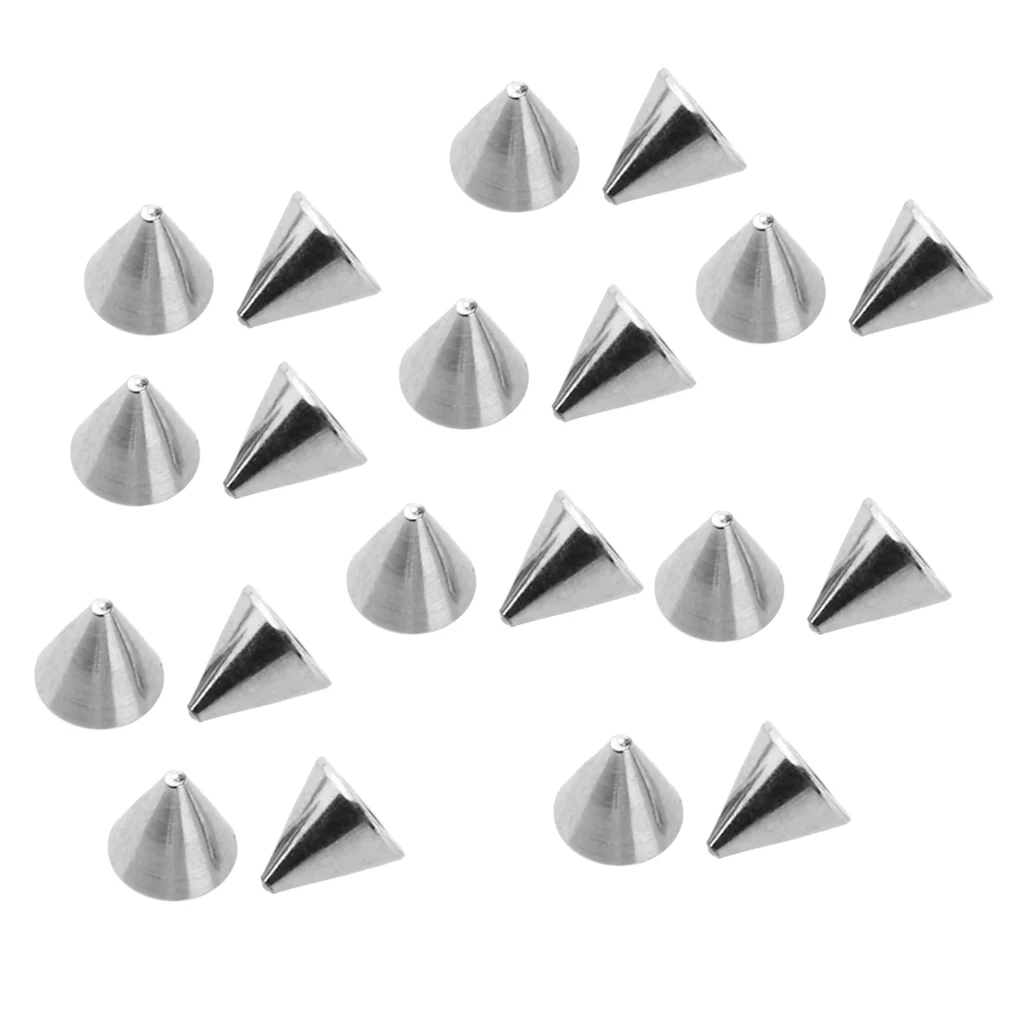 40pcs Assorted 4mm 5mm Cone Ball Screw-fit 14G Piercing Jewelry End