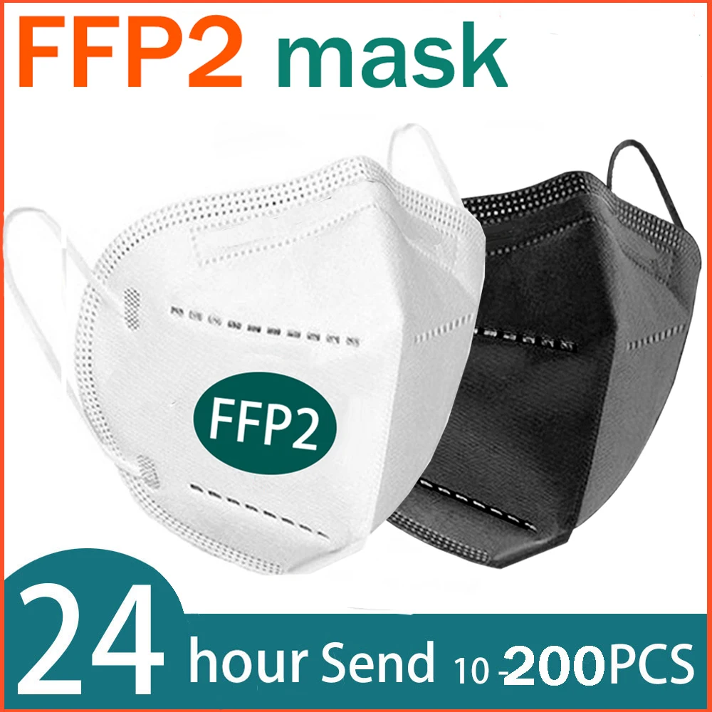 Mascarilla facial FFP2 KN95 con filtración, máscara respiradora, protectora de la boca, antigripal