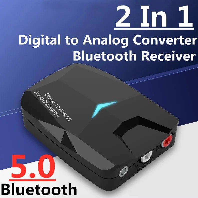 Bluetooth 5.0 Receiver & Digital to Analog Audio Converter Spdif