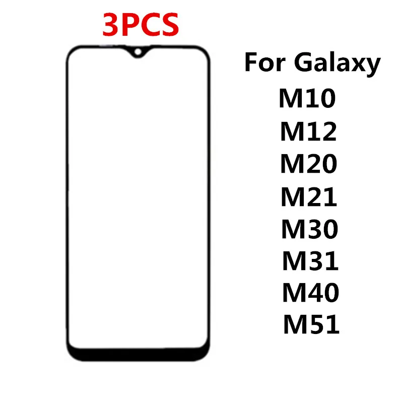 3 шт. внешний экран для Samsung Galaxy M10 M12 M20 M21 M30 M31 M40 M51 Сенсорная панель ЖК-дисплей