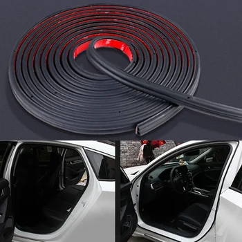 

5M Car Door Seal Strips Sticker B Shape Weatherstrip Rubber Seals for Nissan j11 j10 Juke X-trail T32 Qashqai tiida Sunny March