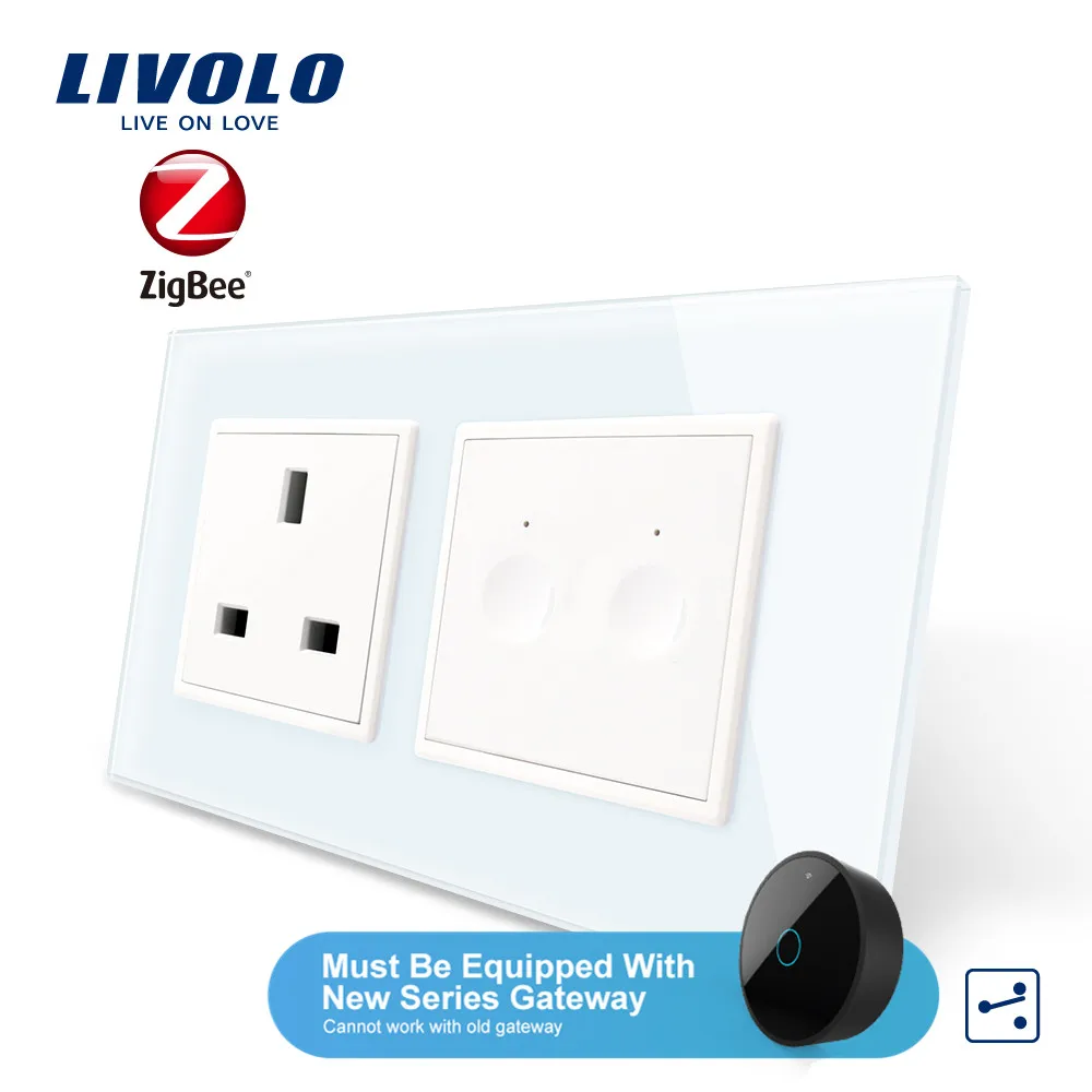 

Livolo US/AU Standard New SeriesWall Smart wifi app Touch Switch,1 Gang 1Way Touch, aleax,google home ,plastic key,without logo