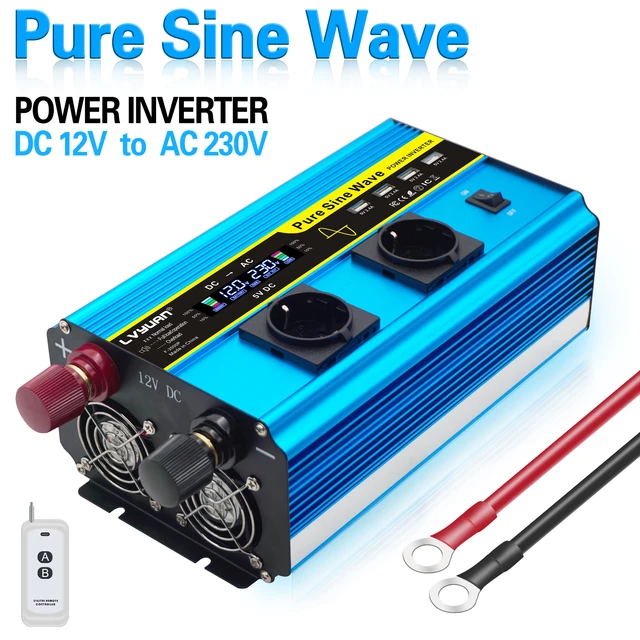 LVYUAN Voltage Converter 3000W/6000W 24V 220V Pure Sine Wave Inverter