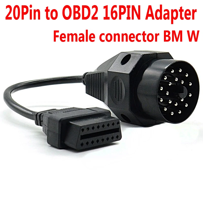 Адаптер OBD для BM W 20pin к OBD2 16PIN разъем e36 e39 X5 Z3 obd2 кабель BM/W 20-контактный контактный