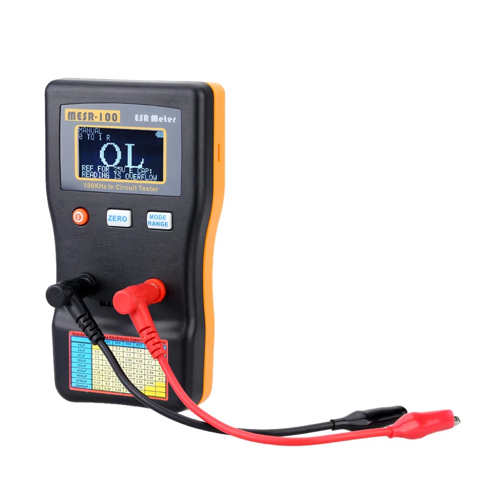 US $26.87 Mesr100 Esr M6013 Digital Capacitance Ohm Meter Tester Digital Muitimeter Measuring Capacitance Resistance Circuit Tester
