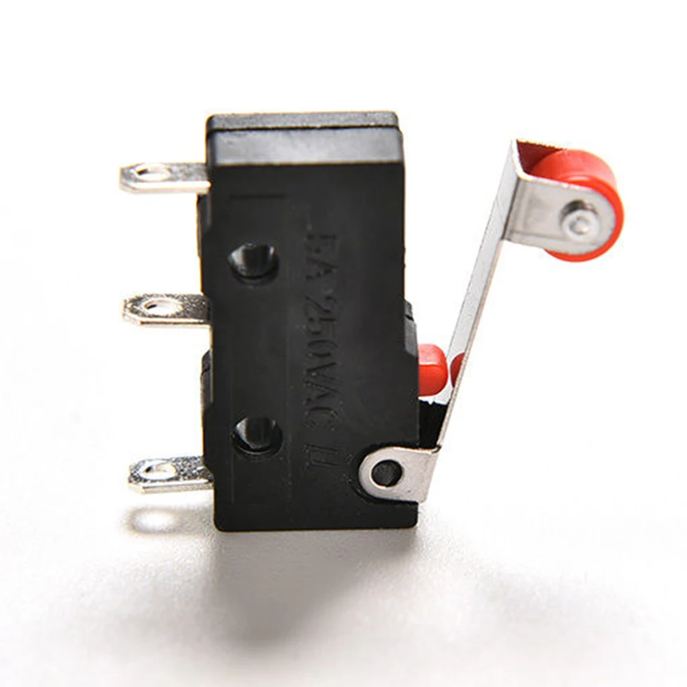10 шт./компл. 5A 125 250V SPDT 1NO 1NC мгновенный роликовый рычаг с петлей тактовая микро выключатели 3 штыря KW11-N KW12 Мышь Кнопка сброса