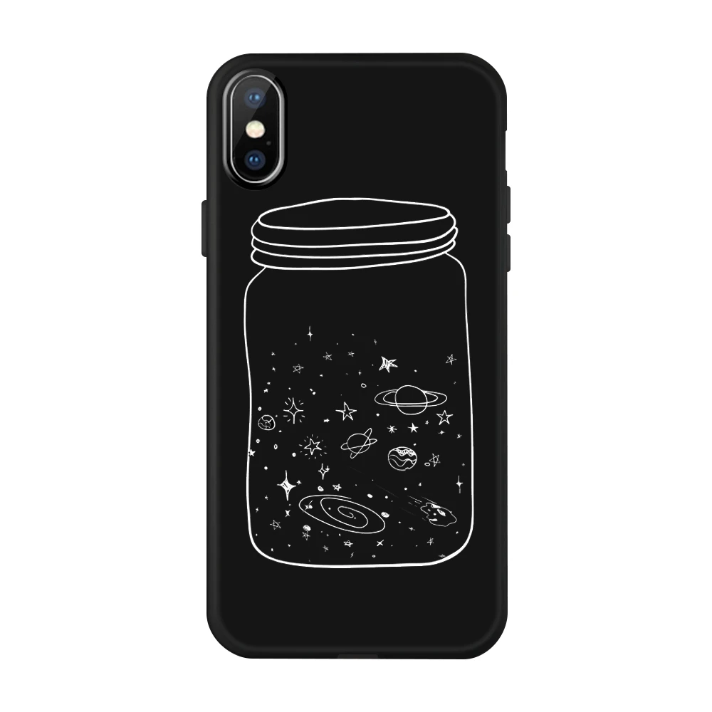 Черный ТПУ окрашенный чехол для iPhone 8 7 6 6S Plus X XS Max X 5 5S SE чехол Funda iPhone8 iPhone7 Plus силиконовый мягкий модный чехол - Цвет: 18