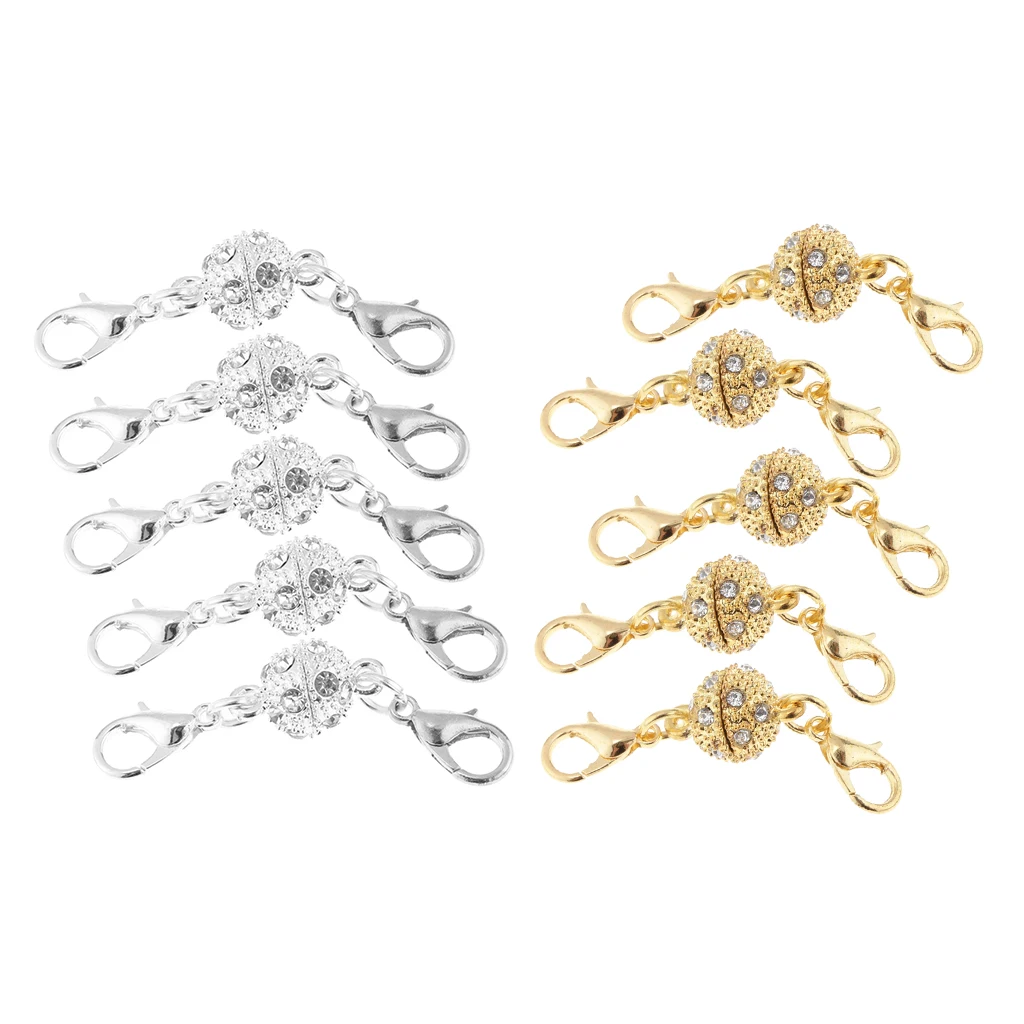 10pcs 8mm Lobster Magnetic Clasp Hook Converter Jewelry Repair Design Craft