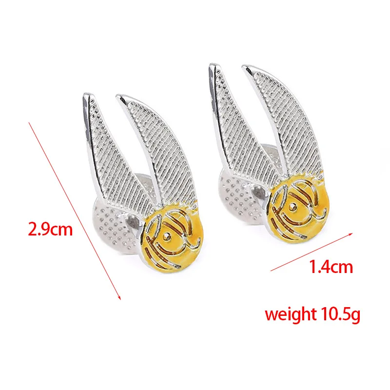 SG 5 Style Movie Potter Cufflinks Time Turner Sorting Hat Golden Snitch HP Letter Tie Clips Avengers Superhero Jewelry