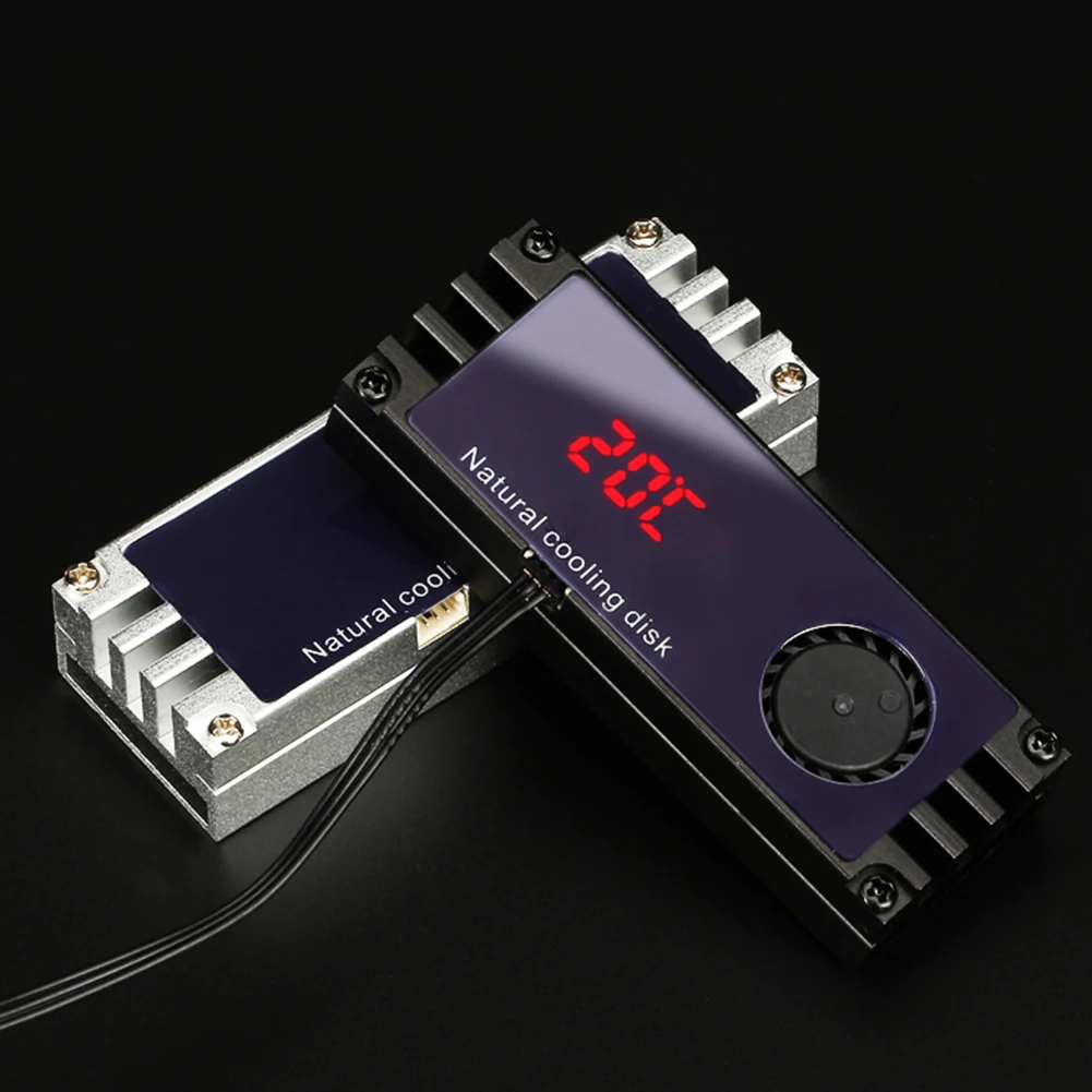 Радиатор M.2 2280 радиатор SSD OLED цифровой дисплей алюминиевый охладитель для
