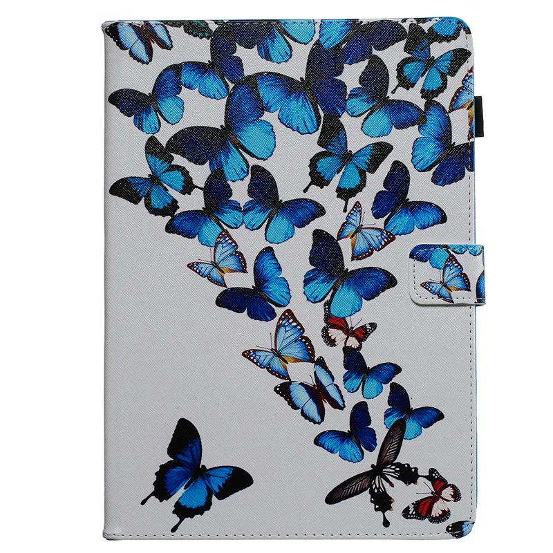 O Wekays Coque для iPad 10,2 с рисунком бабочка кожаный чехол для iPad 10,2 7th поколения A2200 A2198 A2232 крышка чехол s - Цвет: O