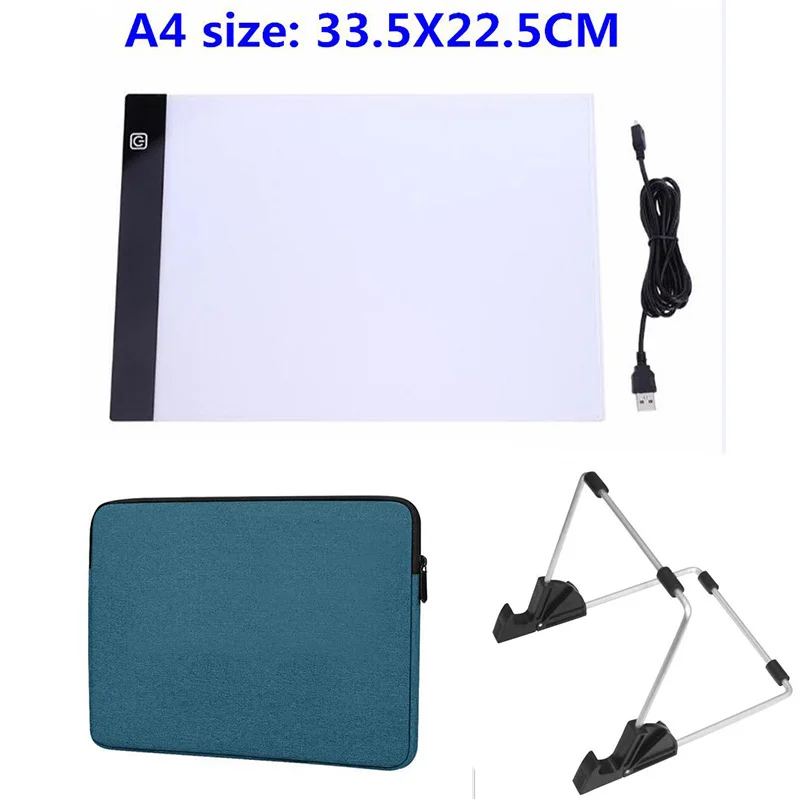 

NEW /A4/A5 Size Drawing Tablet Led Light Pad Tablet Diamond Painting Eye Protection Bright Copy Board Diamond Embroidery art