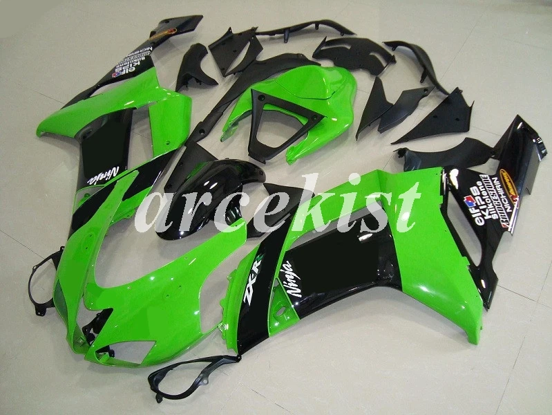 ABS Обтекатели комплект, пригодный для Kawasaki Ninja ZX-6R 2007 2008 636 6R 07 08 боди набор на заказ бесплатно серебро Уэст