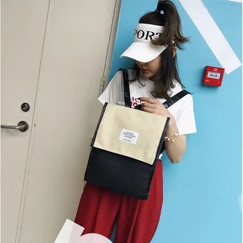 

Women's backpack ins new Canvas Backpack Korean campus schoolbag leisure fashion computer bag