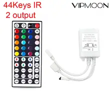 

44 24 Keys IR Remote RGB Controller Dual Connectors Output DC 12V Lamp Dimmer For 10M 5M 2835 5050 3528 RGB LED Strips Lights