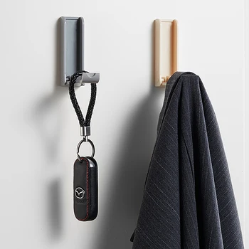 

Fowecelt 1/2/3 PCS Foldable Sticky Wall Hanging Hook Adhesive Towel Clothes Hangers For Home and Kitchen Space Saving Racks