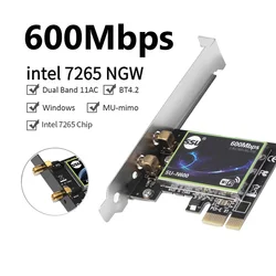Adaptateur réseau sans fil 6 Intel AX200 PCIe, 300Mbps, double bande, 2.4 Ghz/5Ghz, 802.11AX/AC, Bluetooth 5.1, pour Pc de bureau, windows 10 