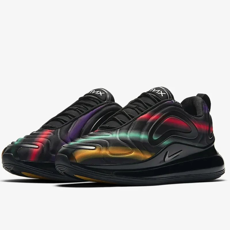 Nike Air Max 720 женские кроссовки для бега, дышащий светильник, удобные кроссовки, модная черная Дизайнерская обувь для отдыха, AR9293-023