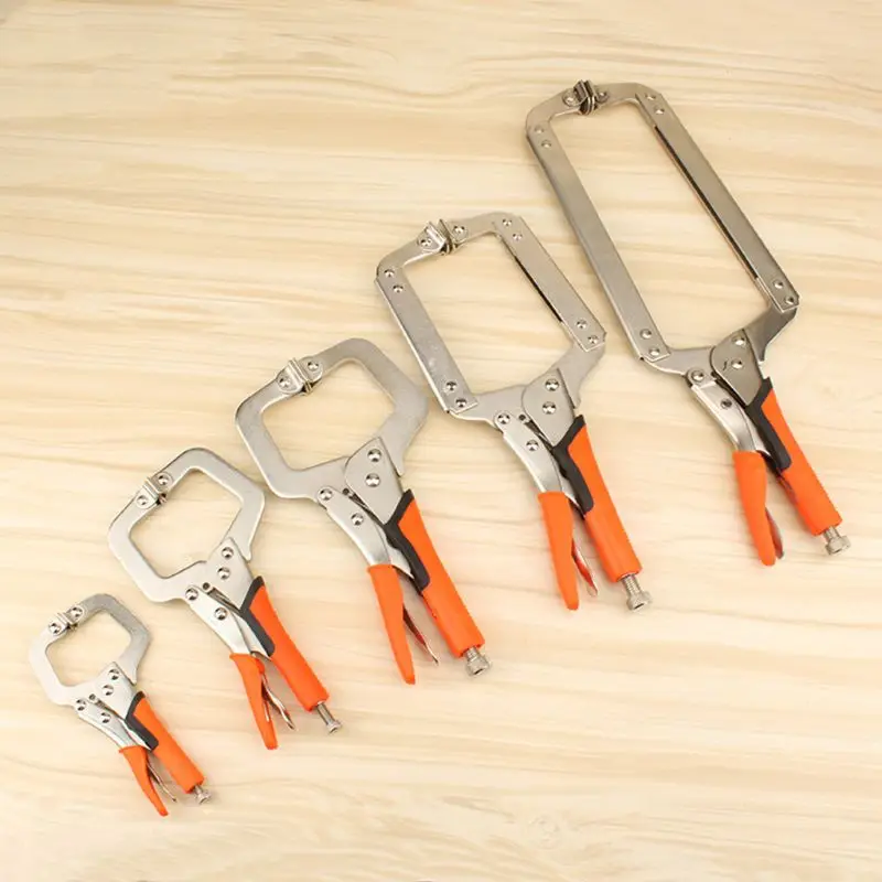 

6/9/11/14/18 inch Face Clamp Pliers Woodworking Table Vise Cabinets Locking Grip