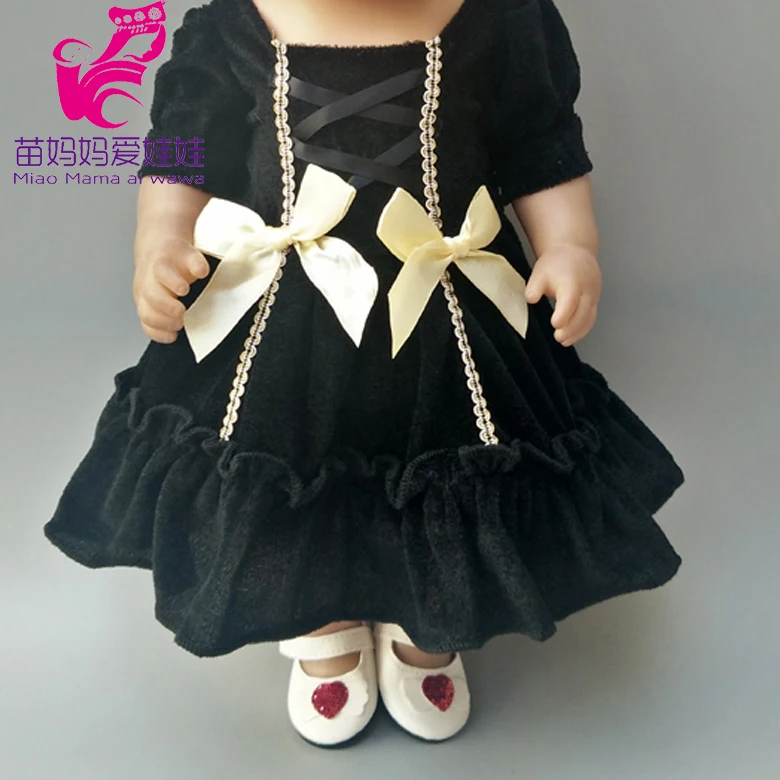 Кукла наряд подходит для 40 см детская кукла одежда платье красное зимнее меховое платье для 18 дюймов Кукла Принцесса платье подарок для ребенка