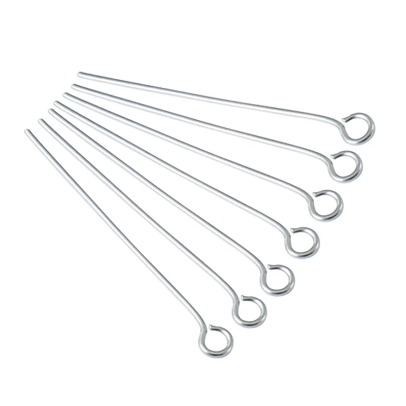 100 teile/los 15 20 25 30 35 40 45 50 MM Edelstahl T wort Kopf Auge Ball Pins für Diy Anhänger schmuck Machen Kopf Pins Erkenntnisse – Detail 3
