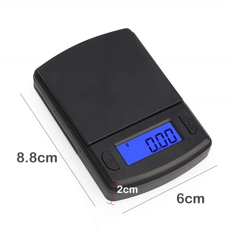 Мини прецизионные весы 100g/200g/500g 0,01/0,1 г цифровые карманные весы для золотых украшений Вес грамм Баланс ЖК-дисплей электронные весы