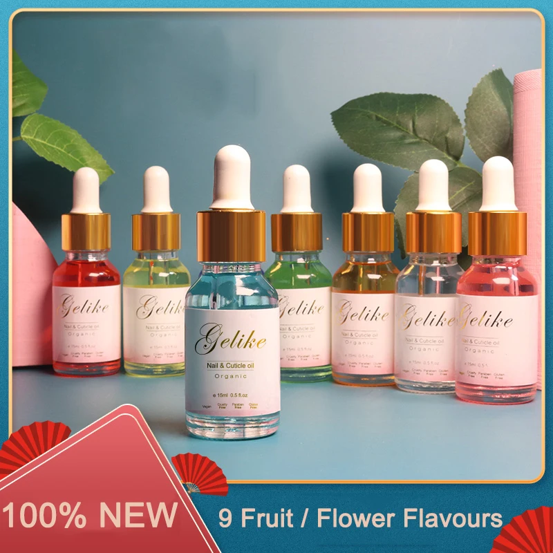 15MLNail Nutrition Oil Treatment Cuticle Revitalizer Oil Nail Polish Lemon Orange Rose Lavender Lily Protector Skin Nail