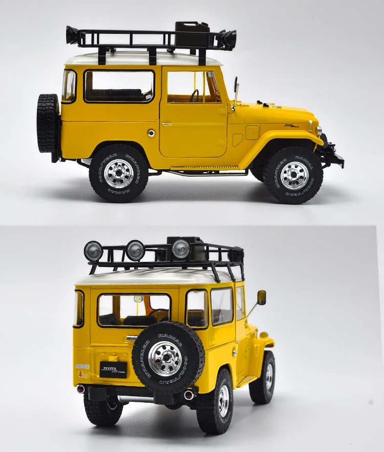 1:18 Toyota FJ40 1977 литая под давлением Модель автомобиля игрушки Металлическая Модель автомобиля оригинальная коробка