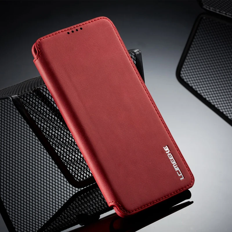 

Case For Samsung Galaxy S10 S9 S8 Plus S7 edge Retro Genuine Leather Stand Magnetic Flip Card For Samsung S10e S10 5G Cover