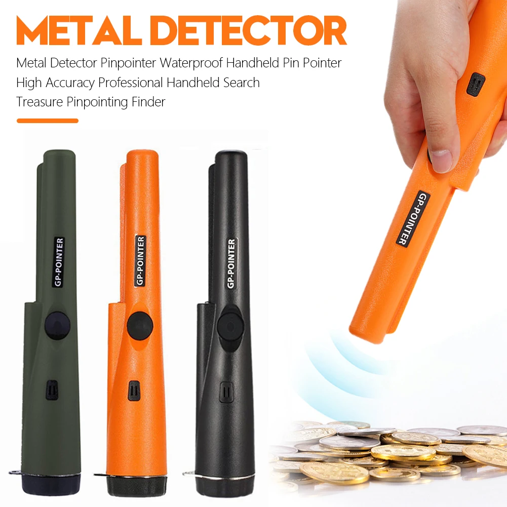 Detector de Metal de mano impermeable, puntero Pin de mano de alta precisión, búsqueda profesional, localizador de tesoros
