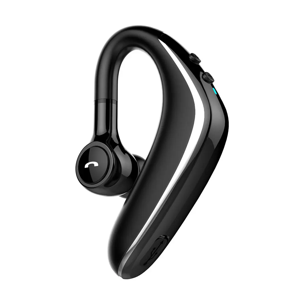 Handsfree Bluetooth автомобильный комплект для мобильного телефона, высокое качество, гарнитура без рук, наушники-вкладыши, свободные руки, беспроводные Bluetooth наушники - Название цвета: black