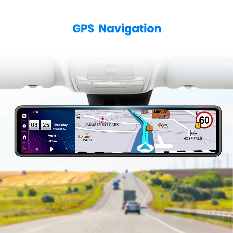 Видеорегистратор LDZDSEE H9 4G Android 8 1 12 дюймов GPS навигатор 2 + 32 ГБ|Видеорегистраторы| |