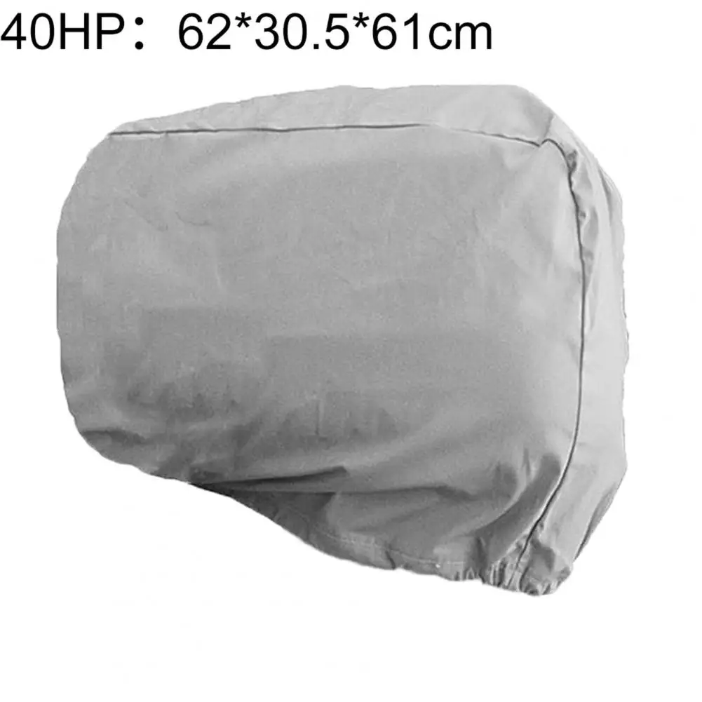 Boat Outboard Cover Double-stitched Interlock Seam Anti-stretch Polyester Heavy Duty Outboard Motor Cover for 10/40/100/200HP Bo boat cover outboard motor cover