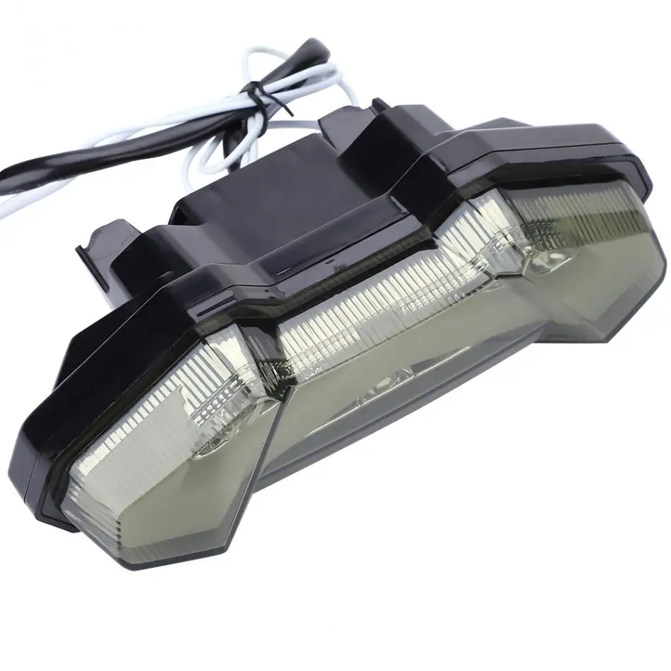 12V дым светодиодный стоп Предупреждение хвост светильник+ поворотники светильник для Yamaha FZ-09- MT-09- Tracer