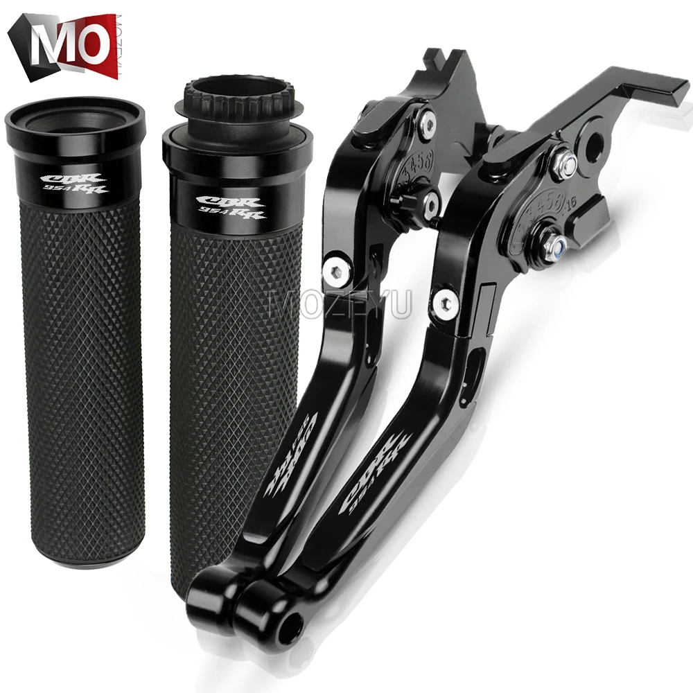 Для Honda CBR954RR CBR 954 RR CBR 954RR CBR954 RR 2002-2003 аксессуары для мотоциклов ЧПУ Рычаги Тормозная система сцепления руль ручки - Цвет: Black