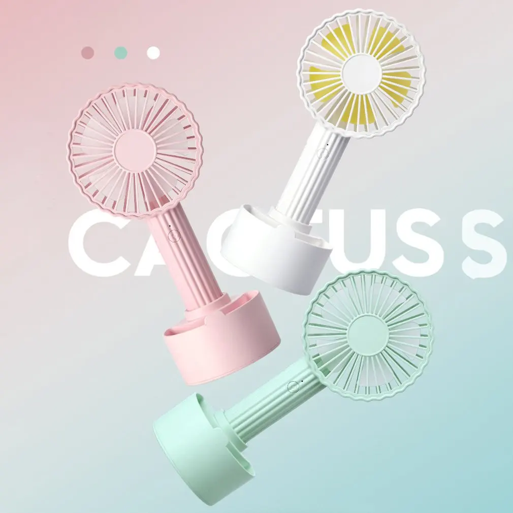 Creative Cactus Fan Creative Personality Mini Usb Charging Fan Student Fan Summer Portable Small Fan