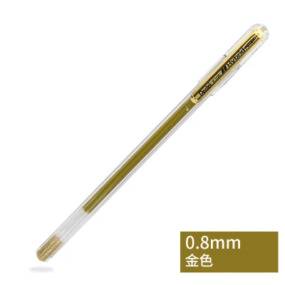 Gold Color 1 шт Металлическая гелевая ручка 0,8 мм K108 металлическая Гелевая Кисть для высвечивания ручки художественная живопись фото украшение - Цвет: Gold Color
