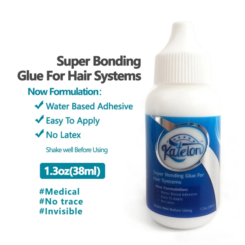 Горячая Распродажа клей для париков с привидением жидкий парик склеивание клей Невидимая клейкая с 1 бутылкой 38 мл для удаления кружева парик клей