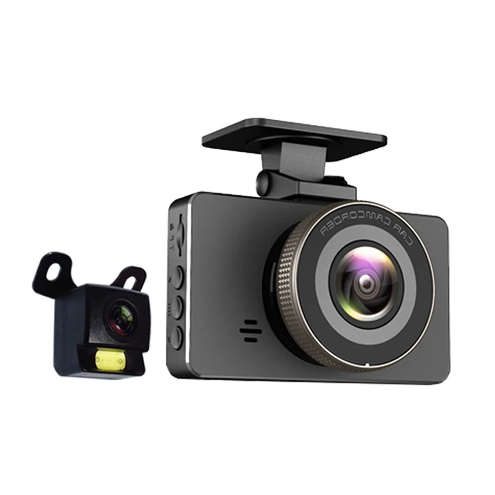 3 дюйма Wifi Full HD 1080P Видеорегистраторы для автомобилей 170 градусов Широкий формат Dash Cam Двойной объектив Ночное видение Автомобильная записывающая камера