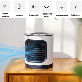 

USB Fan Desk Anion Fan Air Purifier Household Air Conditioner Humidifier Air Fresh Fan Home Appliance For Home Office