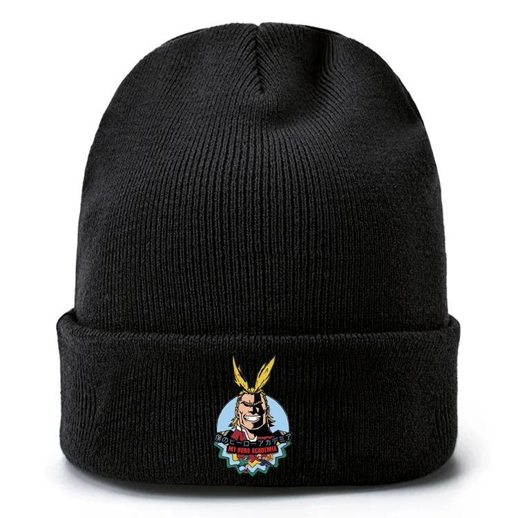Аниме Мой герой Academy Осенняя шапка зимняя теплая вязаная шапка Skullies Beanie шапка Косплей Костюм - Цвет: E