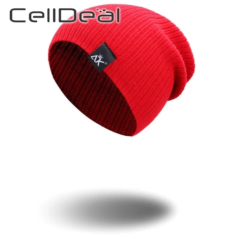 Стильная вязаная шапка с черепом зимняя унисекс лыжная свободная шарфом 11 цветов