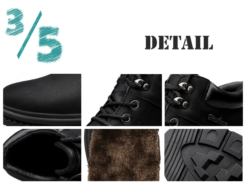 Зимние ботинки для мужчин; коллекция года; Брендовые мужские теплые ботинки; мужские повседневные ботильоны на шнуровке; модные кожаные удобные мужские ботинки ручной работы на меху