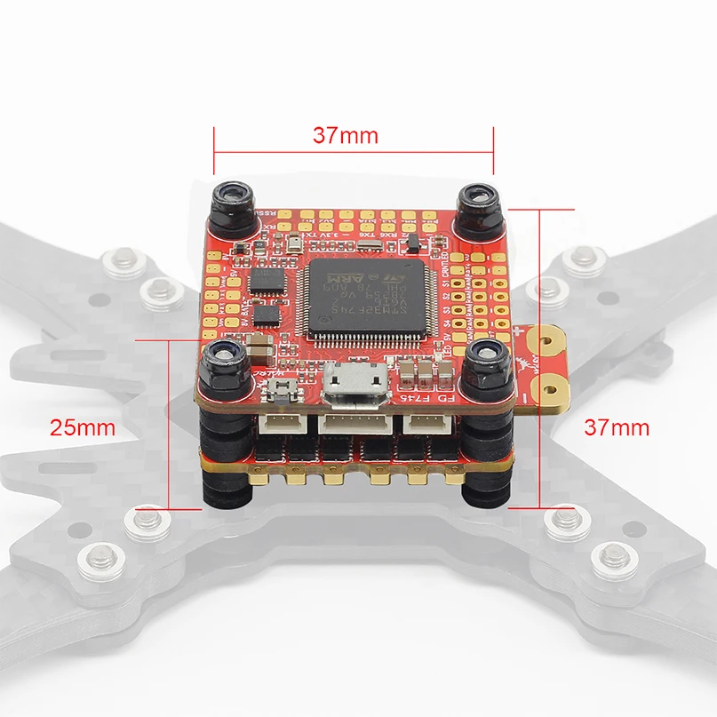 HGLRC FD F7 двойной гироскоп 60A 3-6S BL32 4в1 стек управления полетом и DinoShot 60A Blheli_32 3-6S 4в1 ESC для FPV гоночного радиоуправляемого дрона