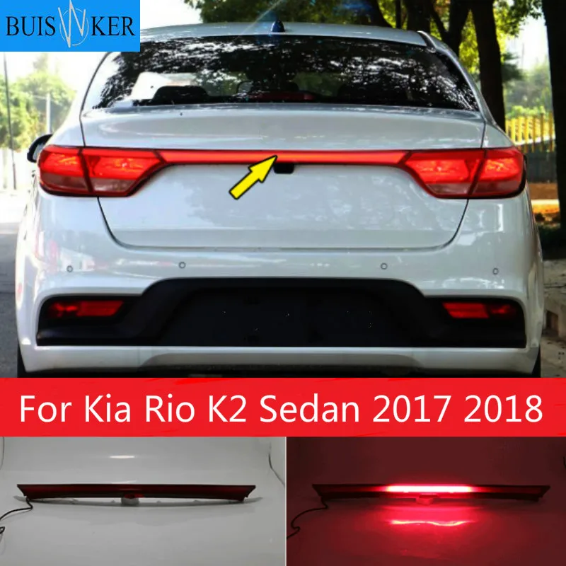 

2Pcs For Kia Rio K2 Sedan 2017 2018 Led Rear Bumper Reflector Car Tail Light Fog Lamp Braking Driving Car Accessories