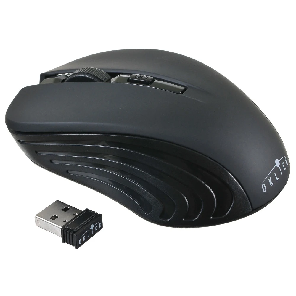 Мышь Oklick 545MW черный/черный оптическая(1600dpi) беспроводная USB(3but